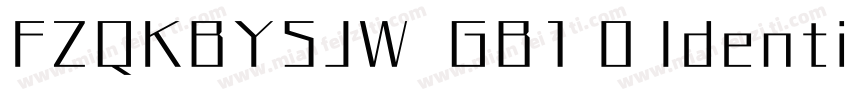 FZQKBYSJW  GB1 0 Identity H字体转换